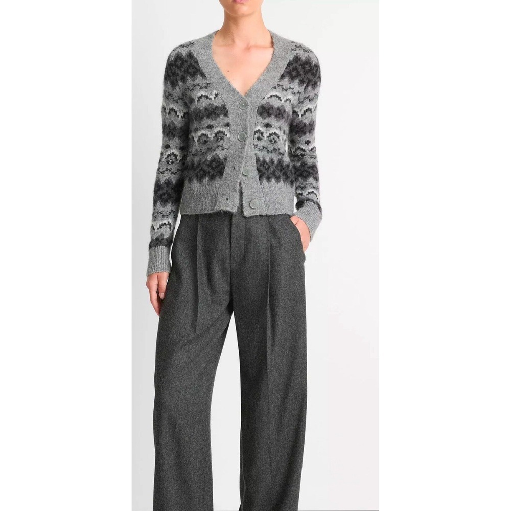 Vince Fair Isle Cardigan,‎ Jacket. NWT $425 Size Small
